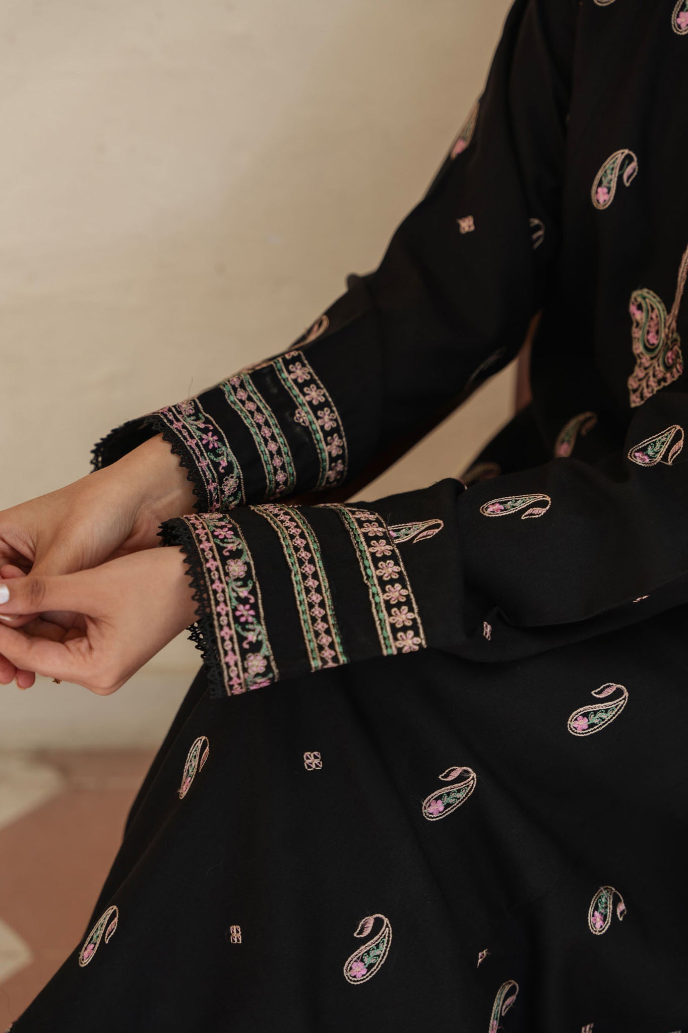 Spring Edit'25 By Mannat Clothing Stitched Collection-Caviar