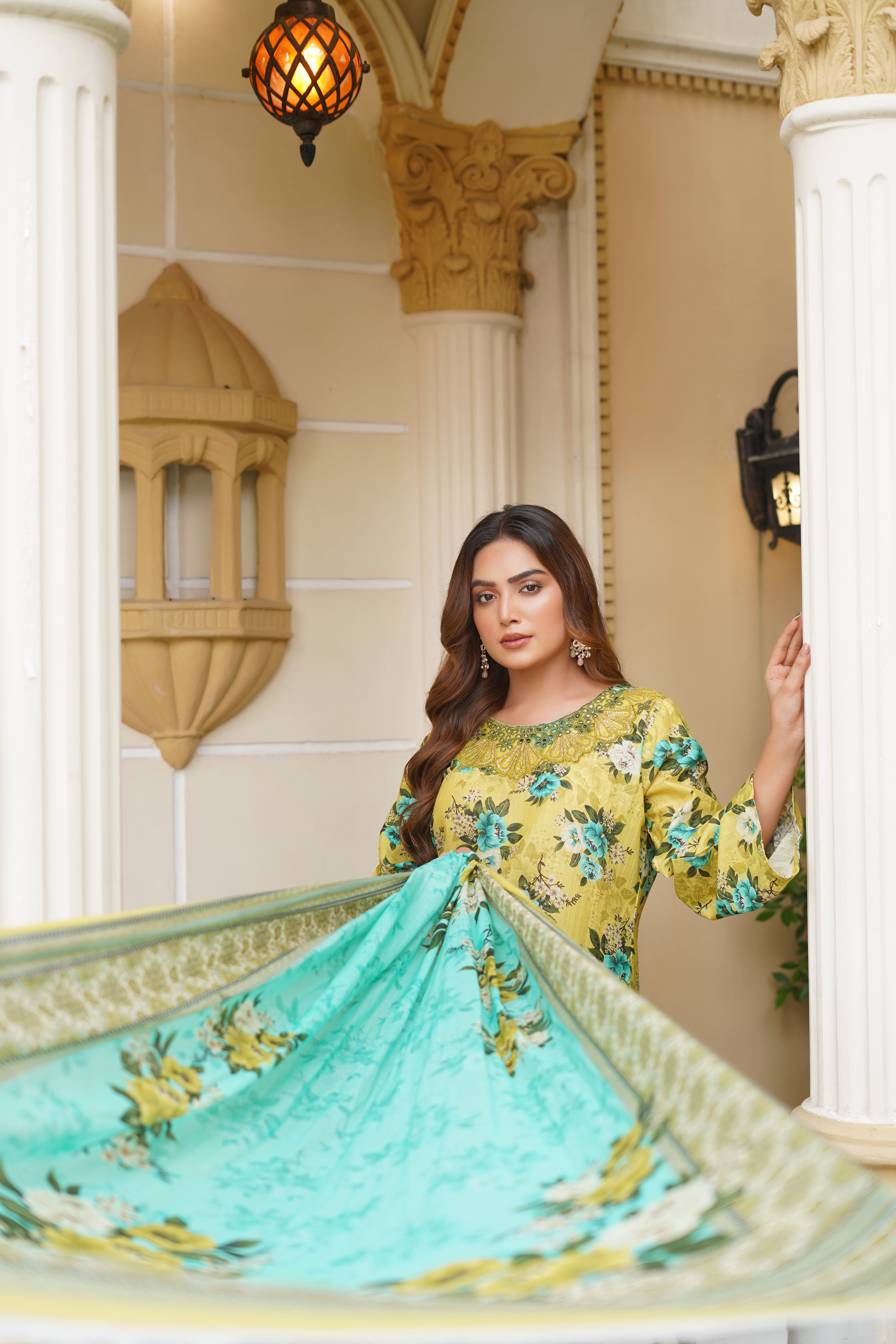 Rang E Gulposh Stitched 3 Piece Lawn Collection'2025-RNG-1208