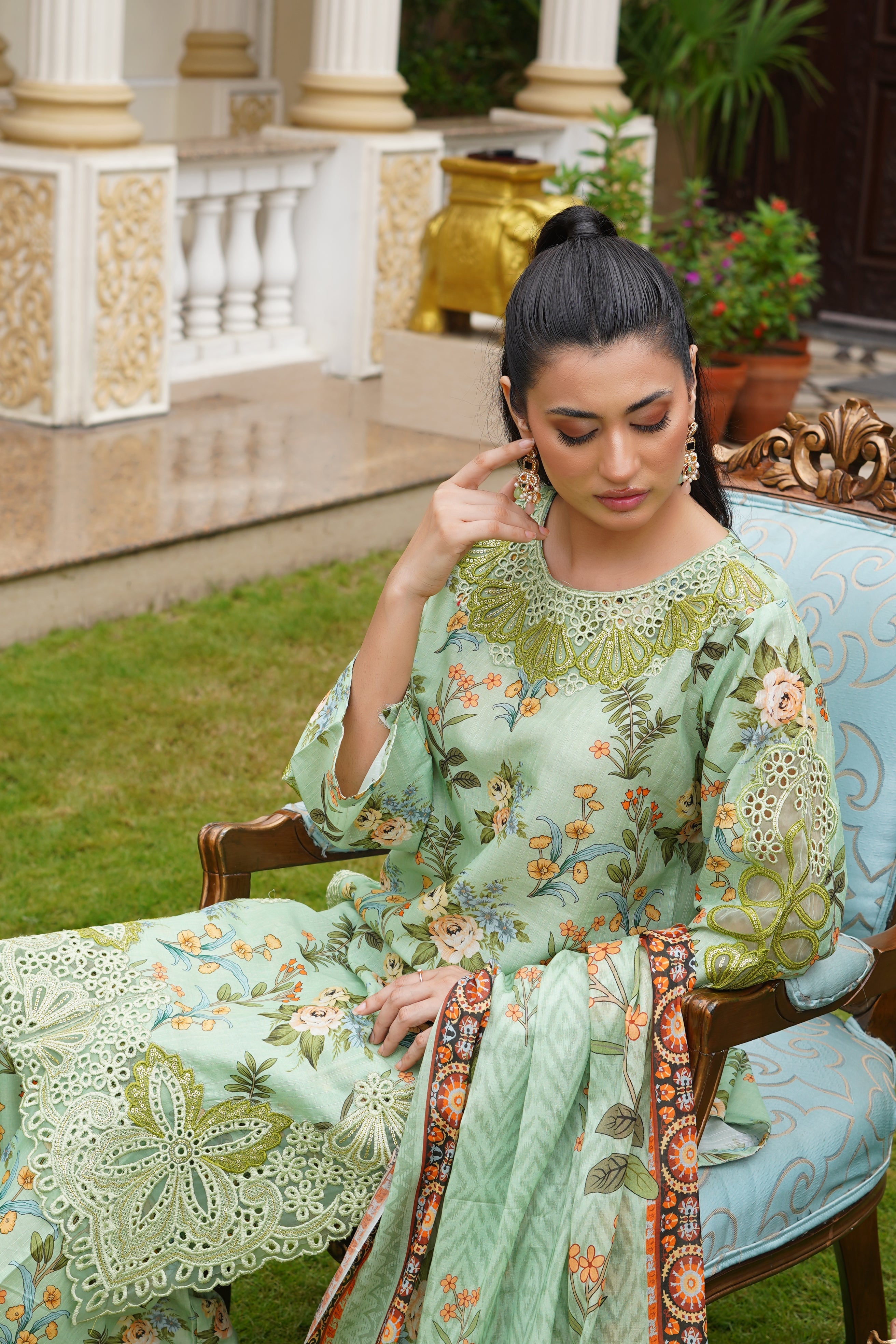 Rang E Gulposh Stitched 3 Piece Lawn Collection'2025-RNG-1211