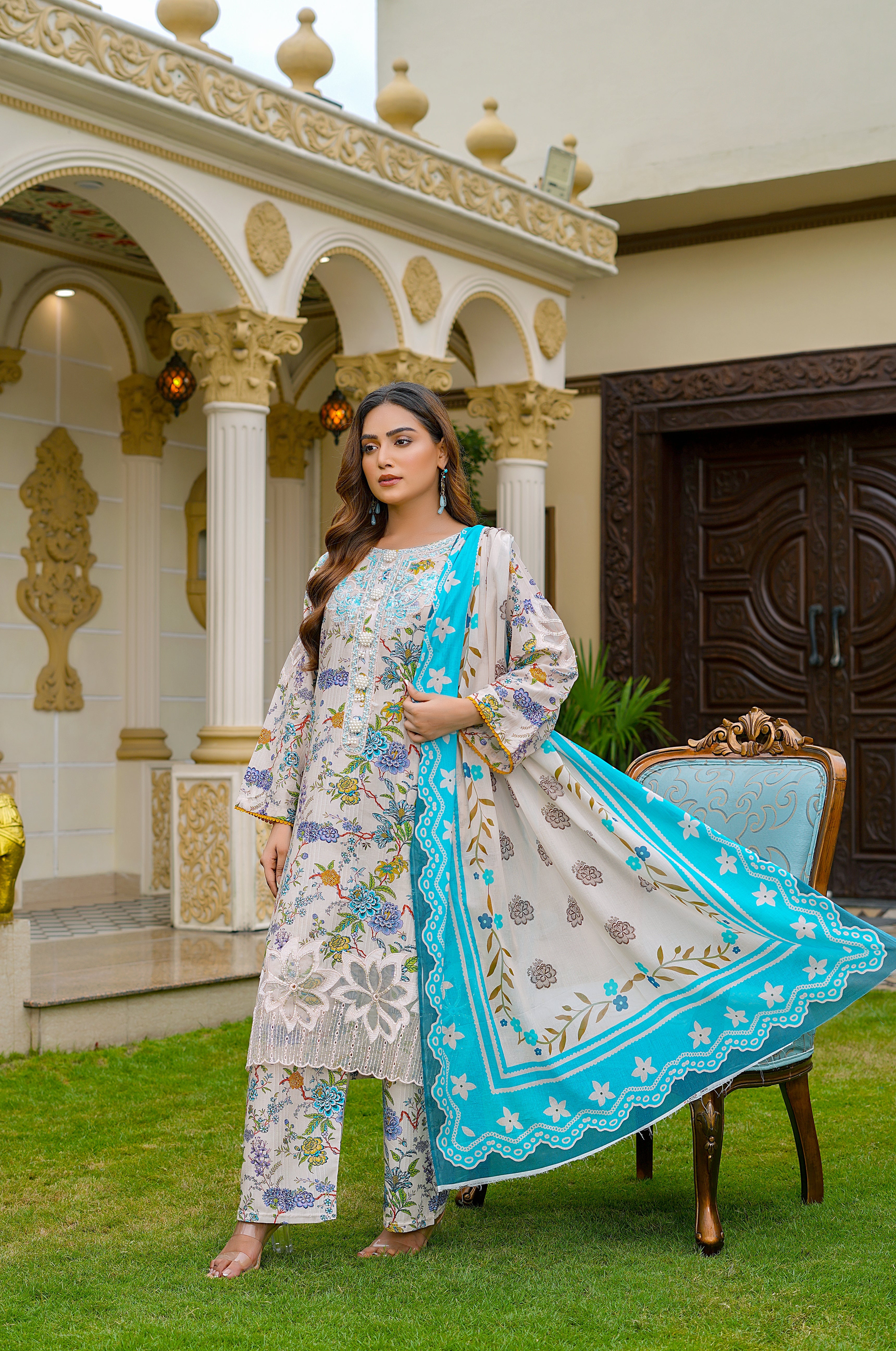Rang E Gulposh Stitched 3 Piece Lawn Collection'2025-RNG-1205