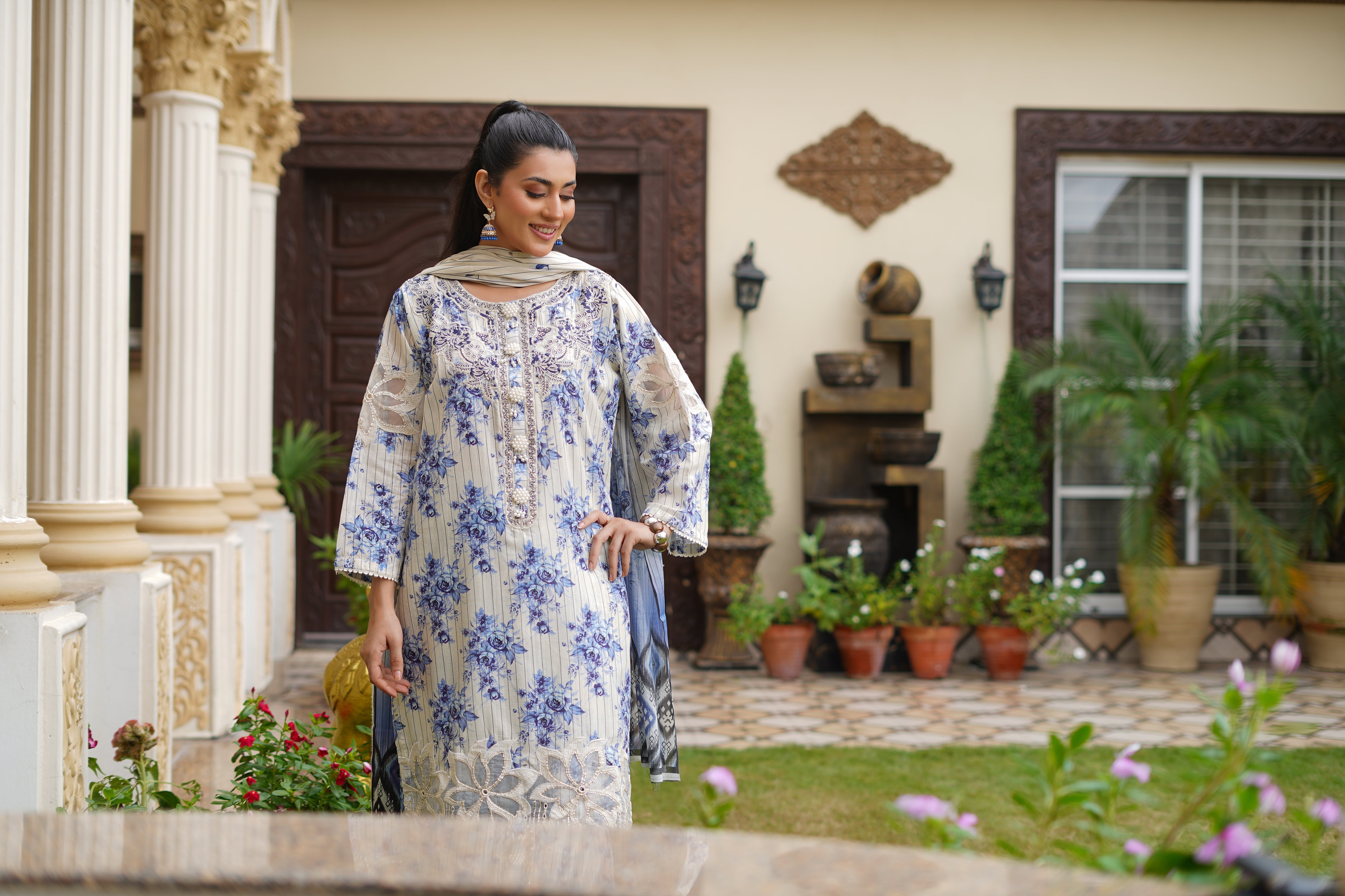 Rang E Gulposh Stitched 3 Piece Lawn Collection'2025-RNG-1206