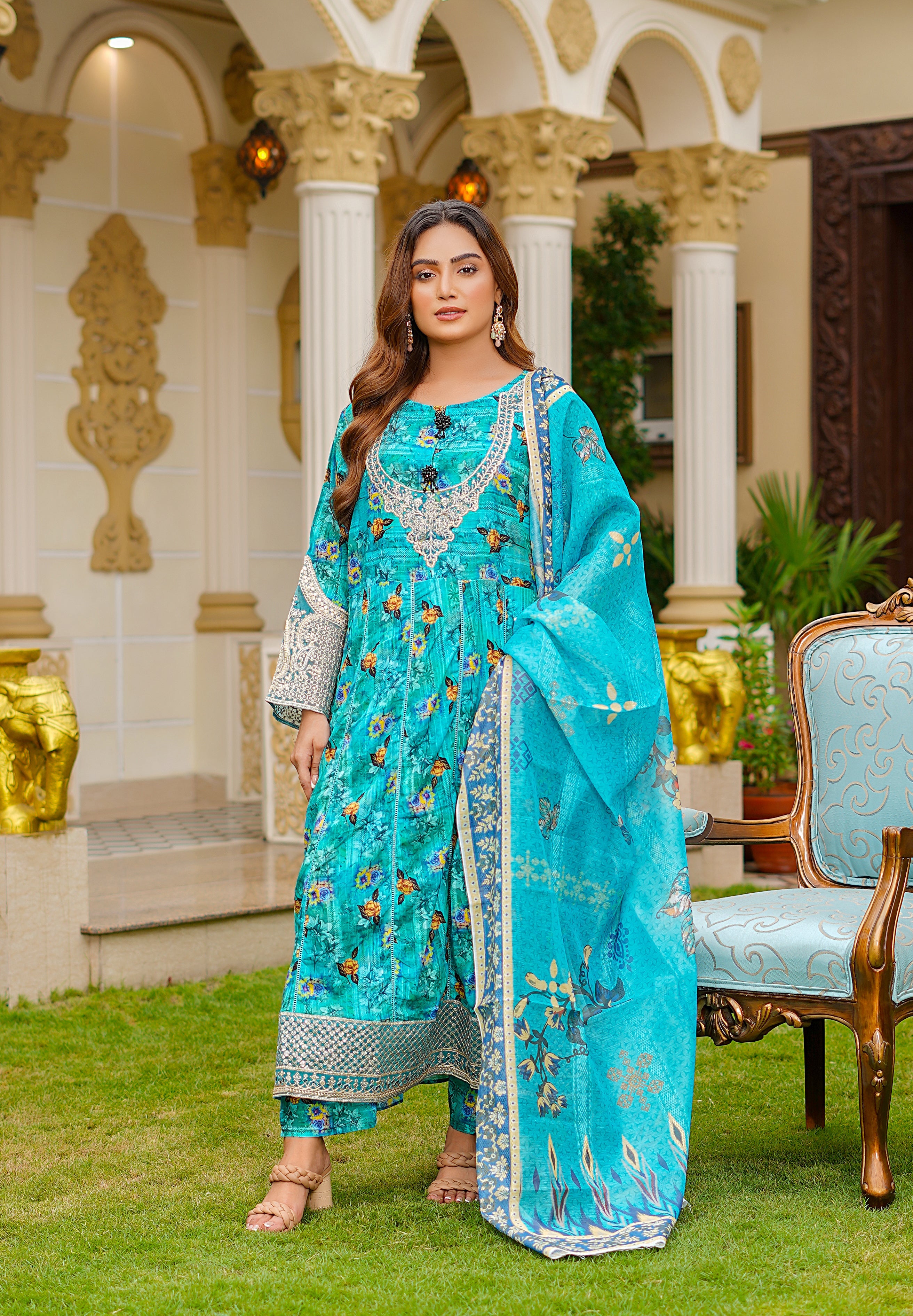 Rang E Gulposh Stitched 3 Piece Lawn Collection'2025-RNG-1212