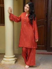 Tng By Md Solid Co Ords Collection-Nafeesa Rust