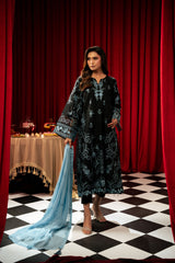 Freesia By Zouj 3 Piece Festive Edit-Sapphire Black
