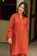 Tng By Md Solid Co Ords Collection-Nafeesa Rust