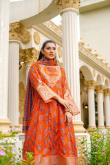 Rang E Gulposh Stitched 3 Piece Lawn Collection'2025-RNG-1215