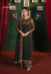 Asim Jofa Premium Festive Ajpf-08 Embroidered Net 3 Pcs