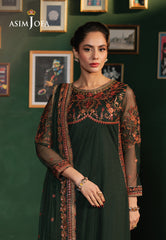 Asim Jofa Premium Festive Ajpf-08 Embroidered Net 3 Pcs