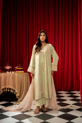 Freesia By Zouj 3 Piece Festive Edit-Mint Mirage