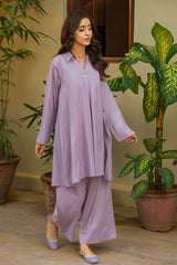 Tng By Md Solid Co Ords Collection-Qalam Lilac
