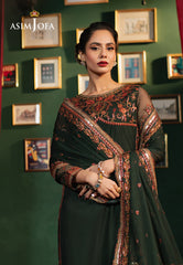 Asim Jofa Premium Festive Ajpf-08 Embroidered Net 3 Pcs
