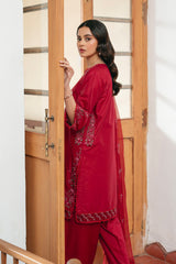 Spring Edit'25 By Mannat Clothing Stitched Collection-Carmine