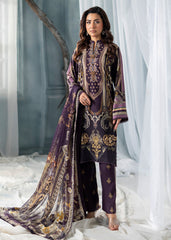 Meerak Unstitiched 3 Piece Winter Collection'2026-Royal Plum