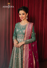 Asim Jofa Premium Festive Ajpf-31 Embroidered Lawn Silk 3 Pcs