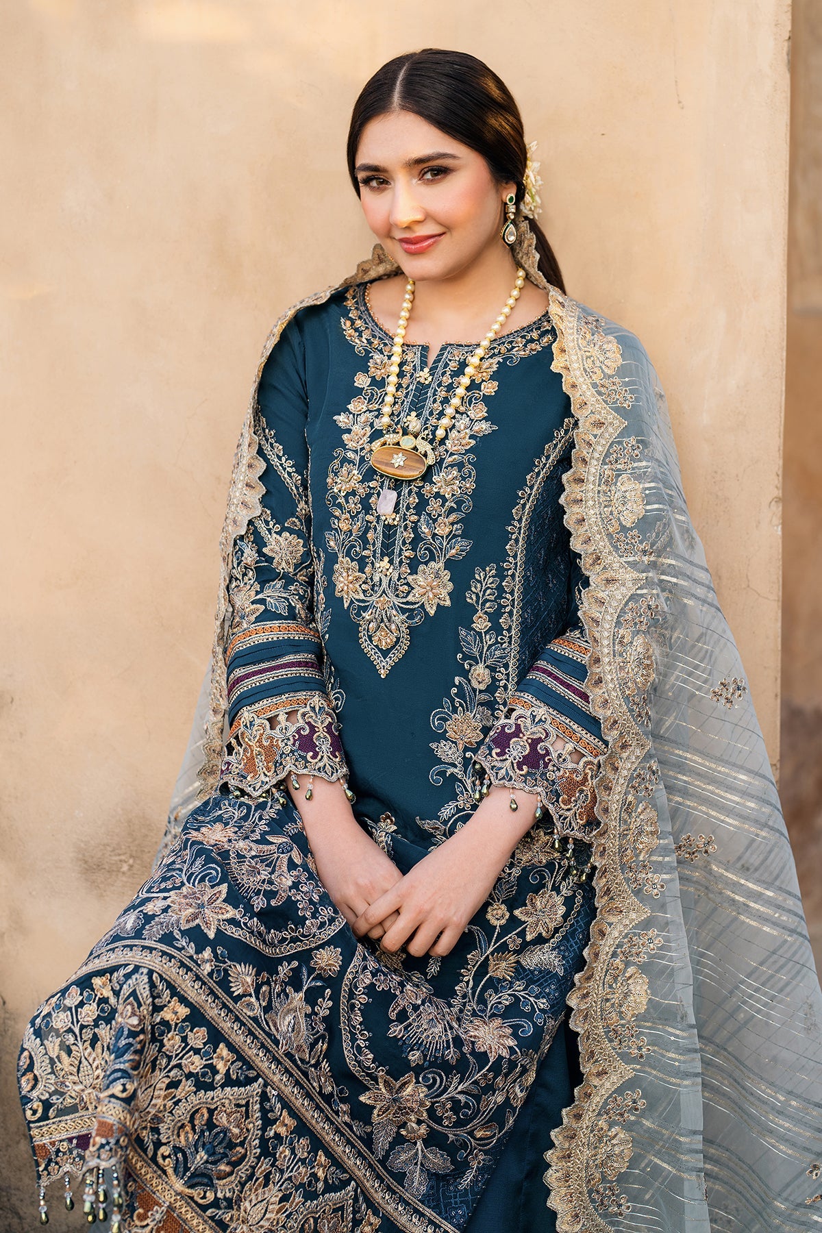 Meeras By Imrozia Serene Unstitched 3 Piece Luxury Formals Collection'2025-I-223 NEELAM