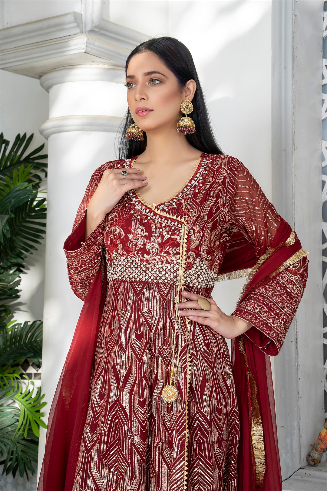 Manahils Stitched Formals Kurti 105