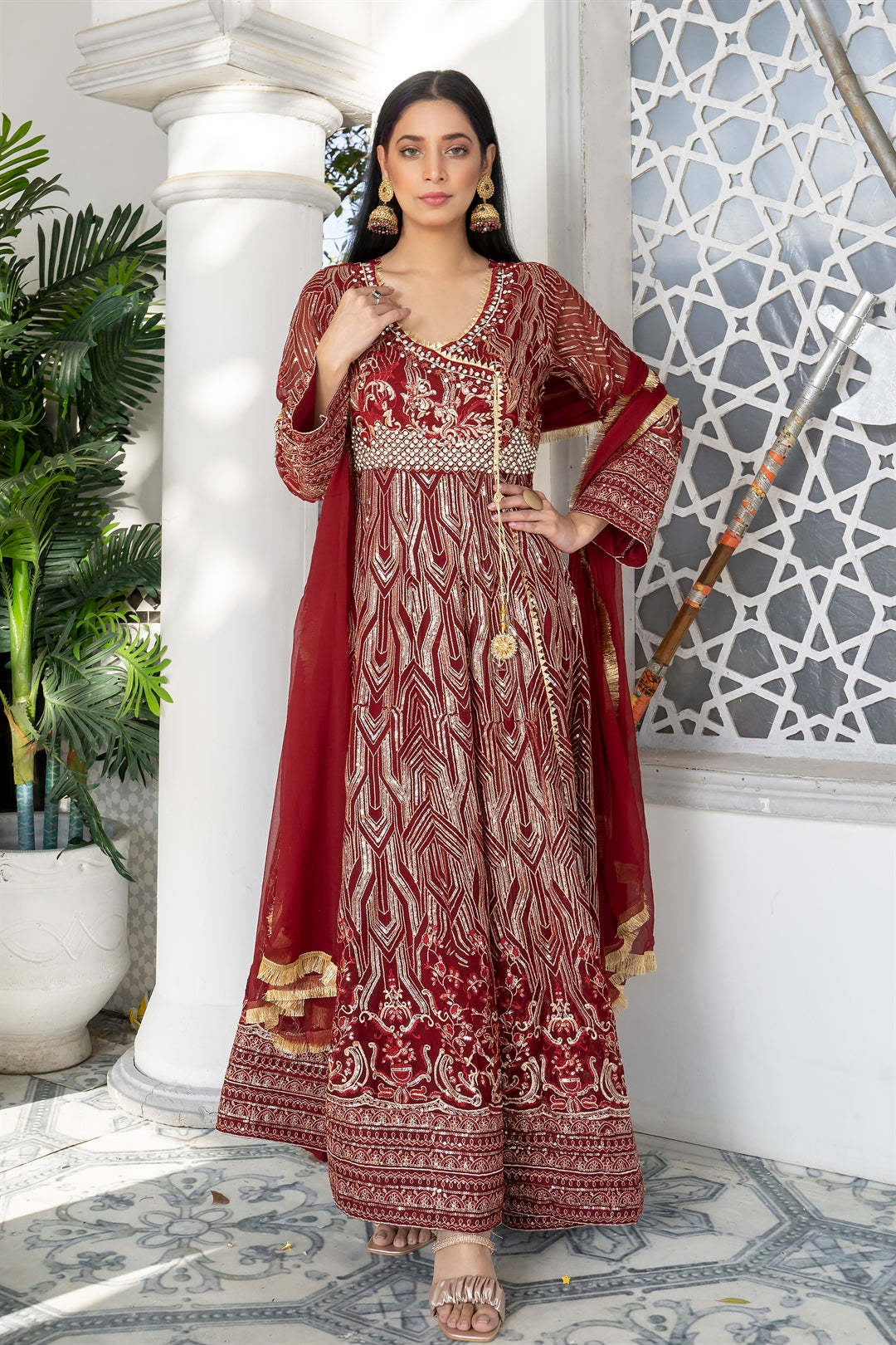 Manahils Stitched Formals Kurti 105