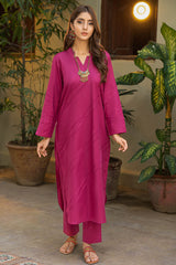 Tng By Md Solid Co Ords Collection-Rangat Hot Pink