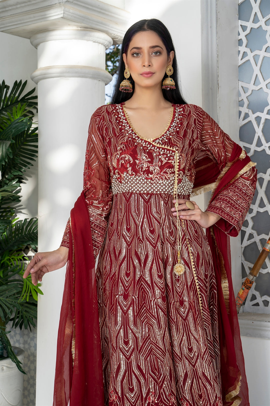 Manahils Stitched Formals Kurti 105