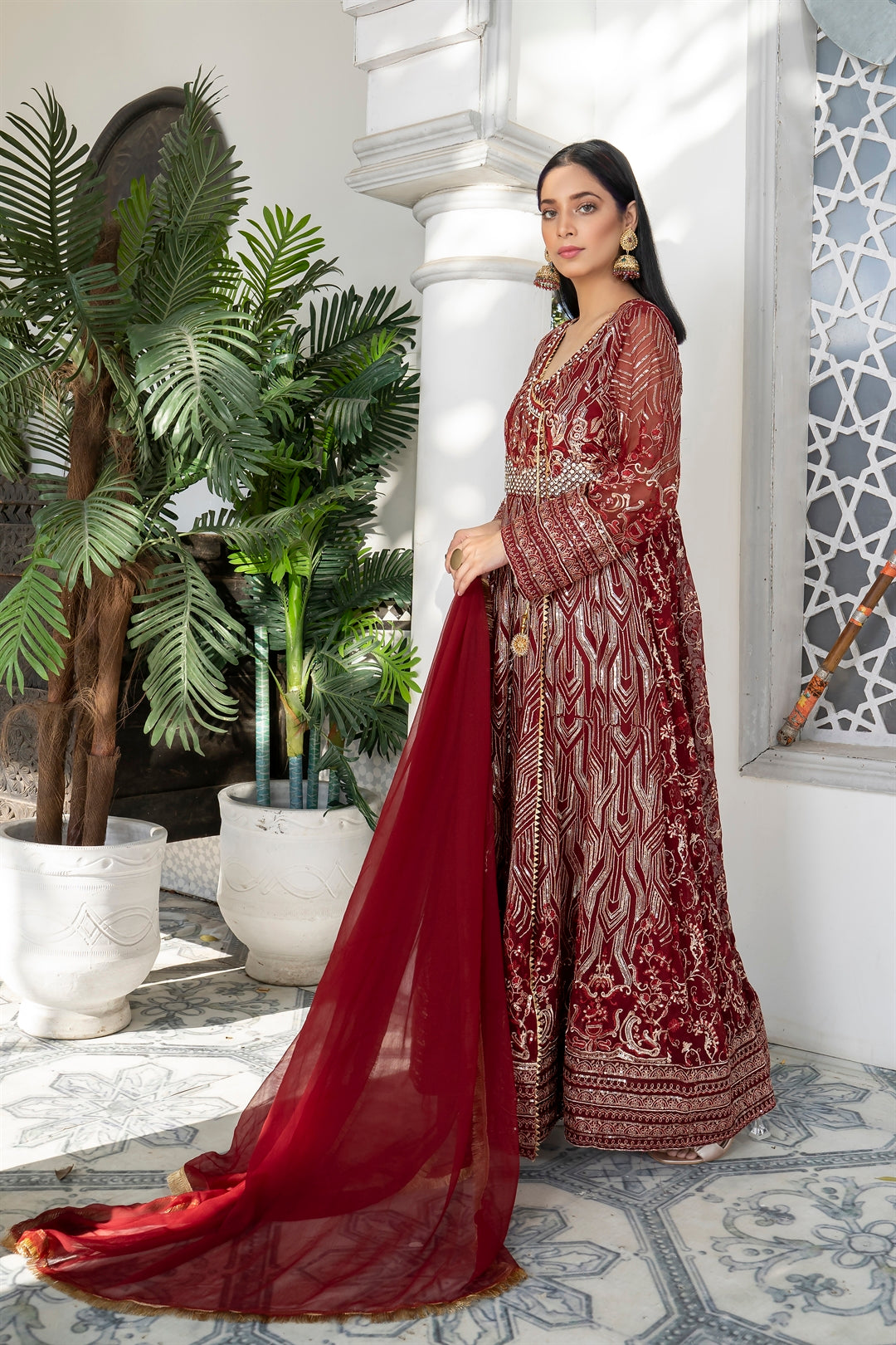 Manahils Stitched Formals Kurti 105