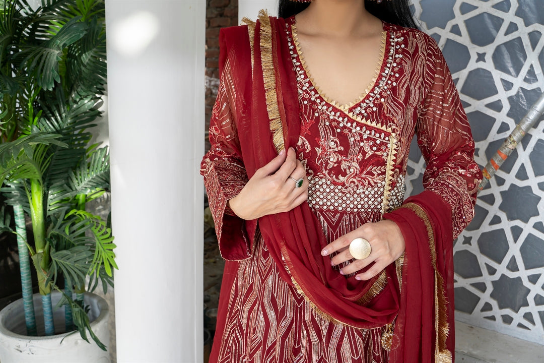 Manahils Stitched Formals Kurti 105