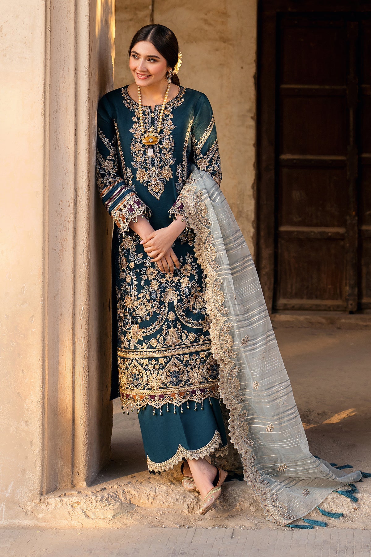 Meeras By Imrozia Serene Unstitched 3 Piece Luxury Formals Collection'2025-I-223 NEELAM