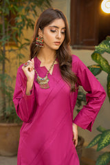 Tng By Md Solid Co Ords Collection-Rangat Hot Pink