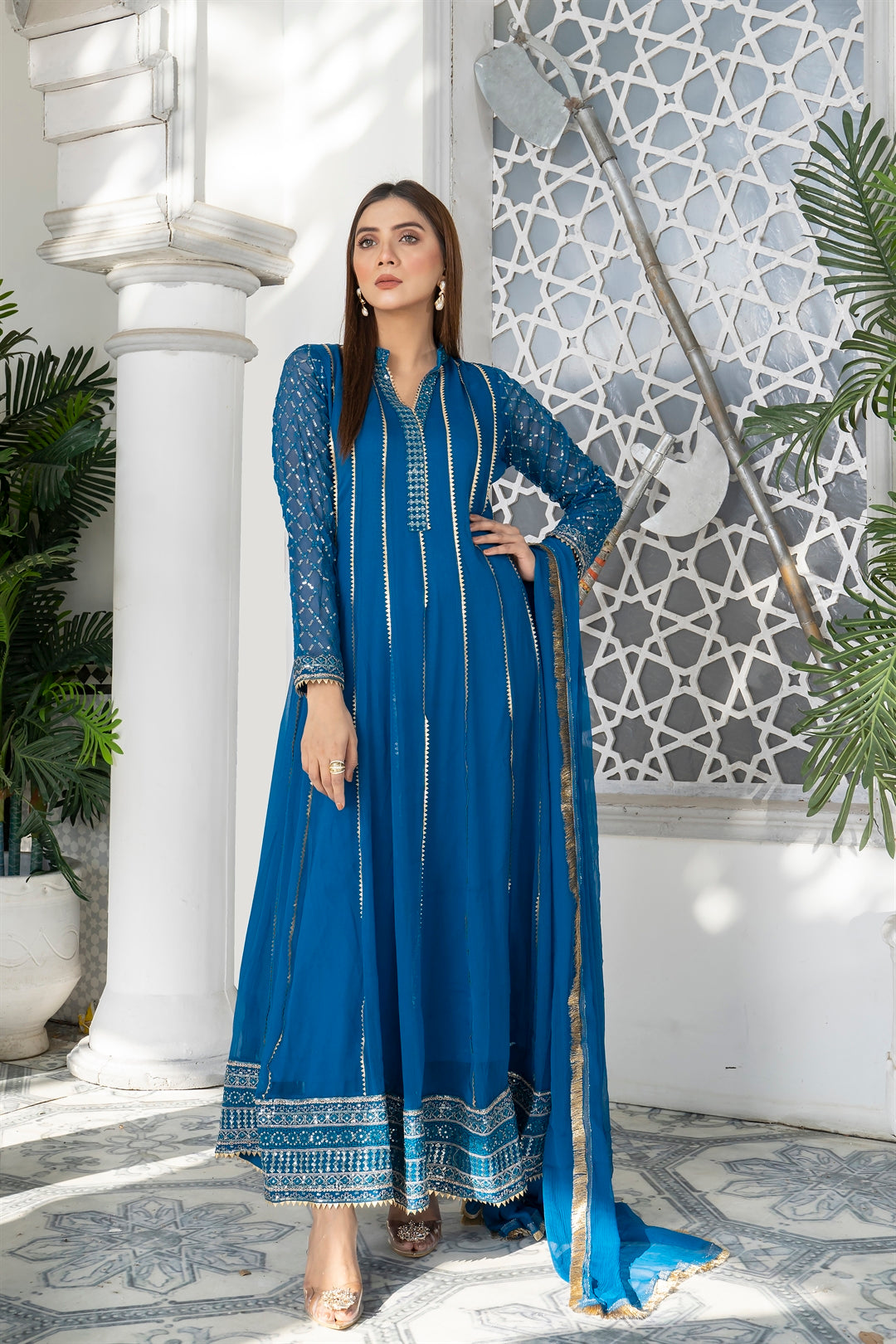 Manahils Stitched Formals Kurti 106