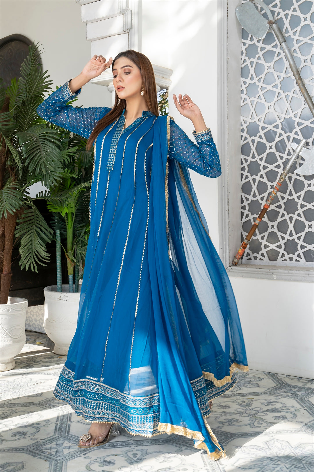 Manahils Stitched Formals Kurti 106