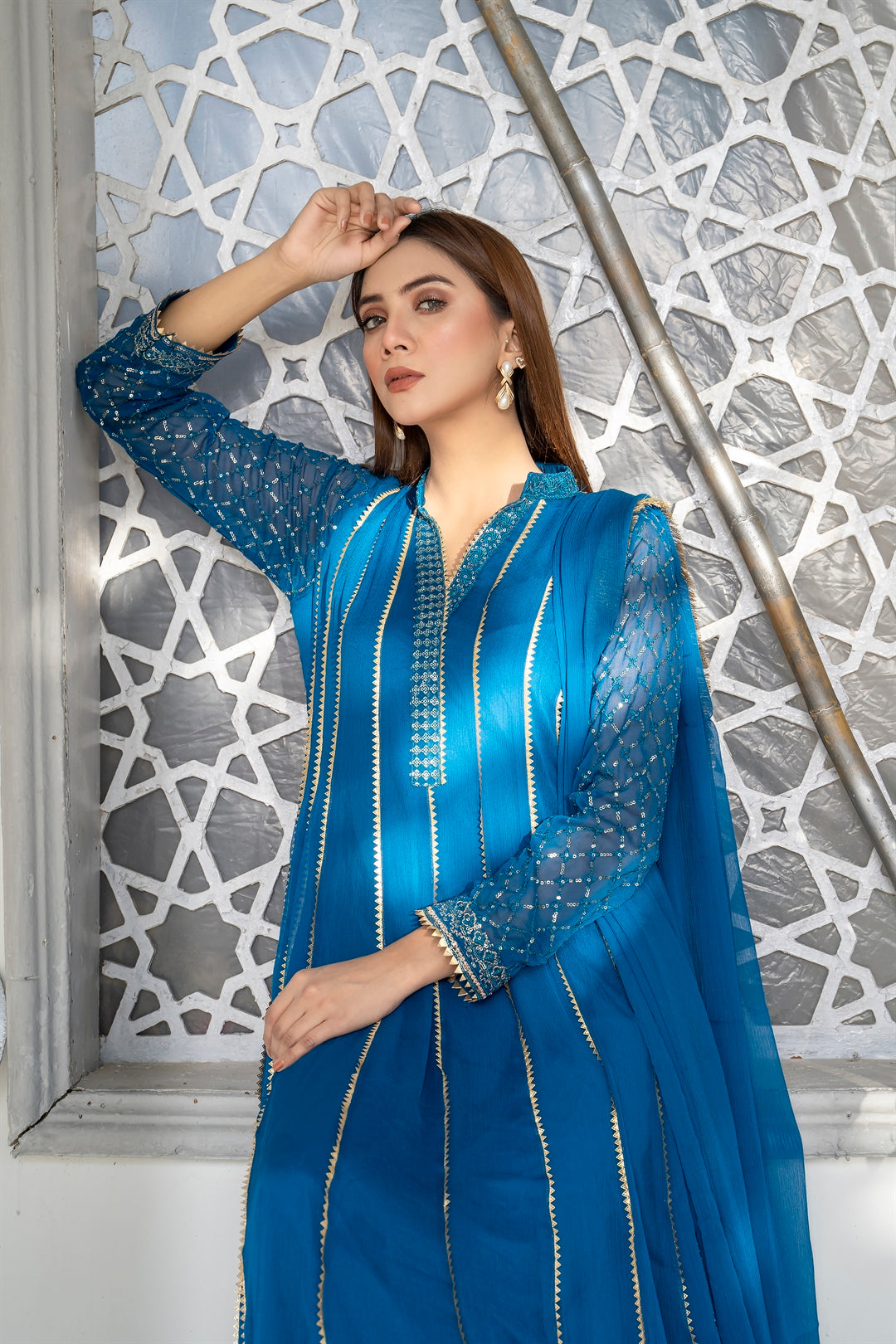Manahils Stitched Formals Kurti 106