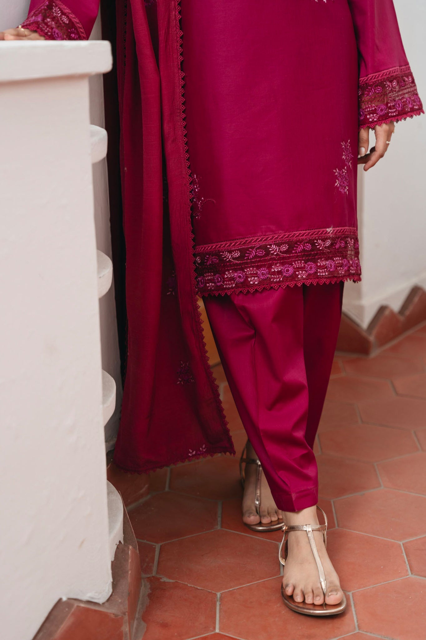 Spring Edit'25 By Mannat Clothing Stitched Collection-Carnation