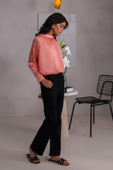 Kross Kulture Stitched Royal Silk- Solid Silk Top