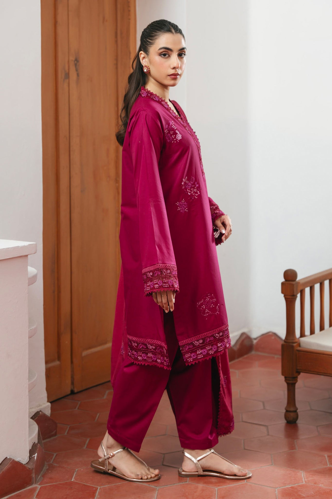 Spring Edit'25 By Mannat Clothing Stitched Collection-Carnation