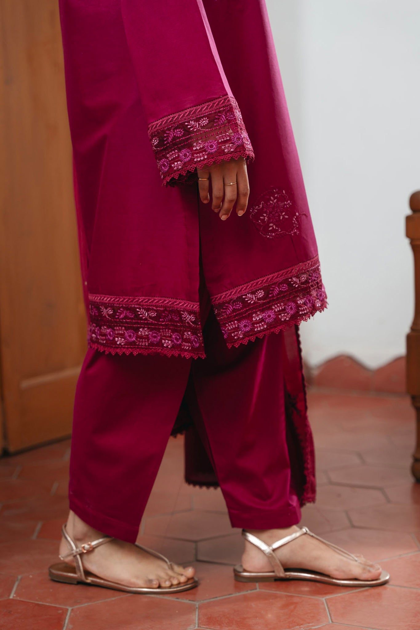 Spring Edit'25 By Mannat Clothing Stitched Collection-Carnation