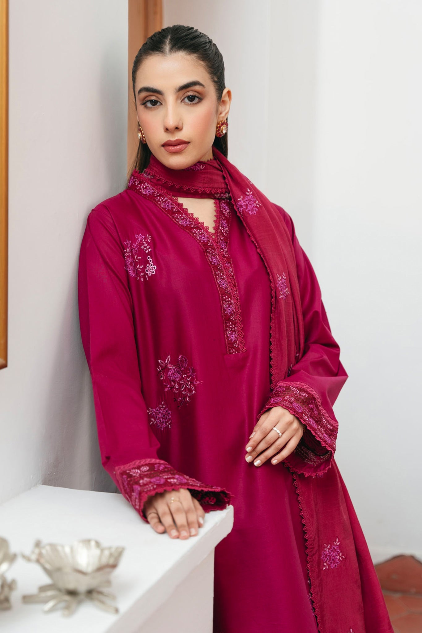 Spring Edit'25 By Mannat Clothing Stitched Collection-Carnation