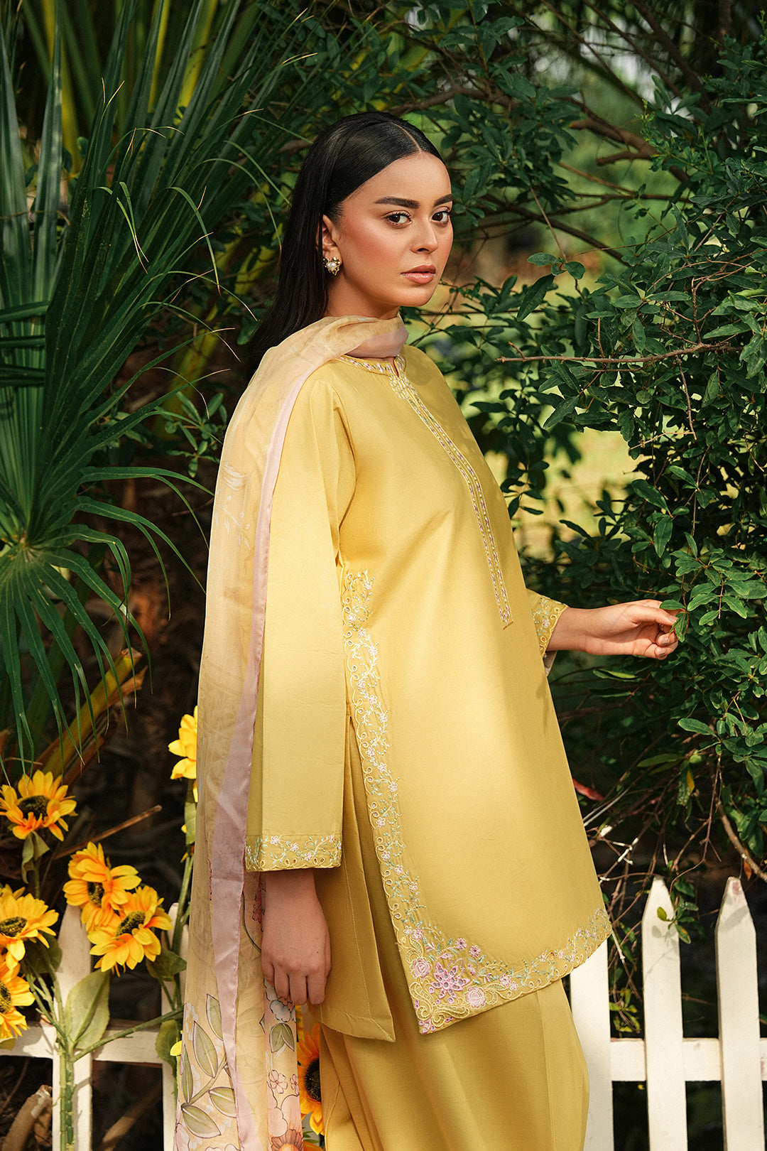 Summer Sky By Mannat Clothing Stitched Collection-Lemon Gleam