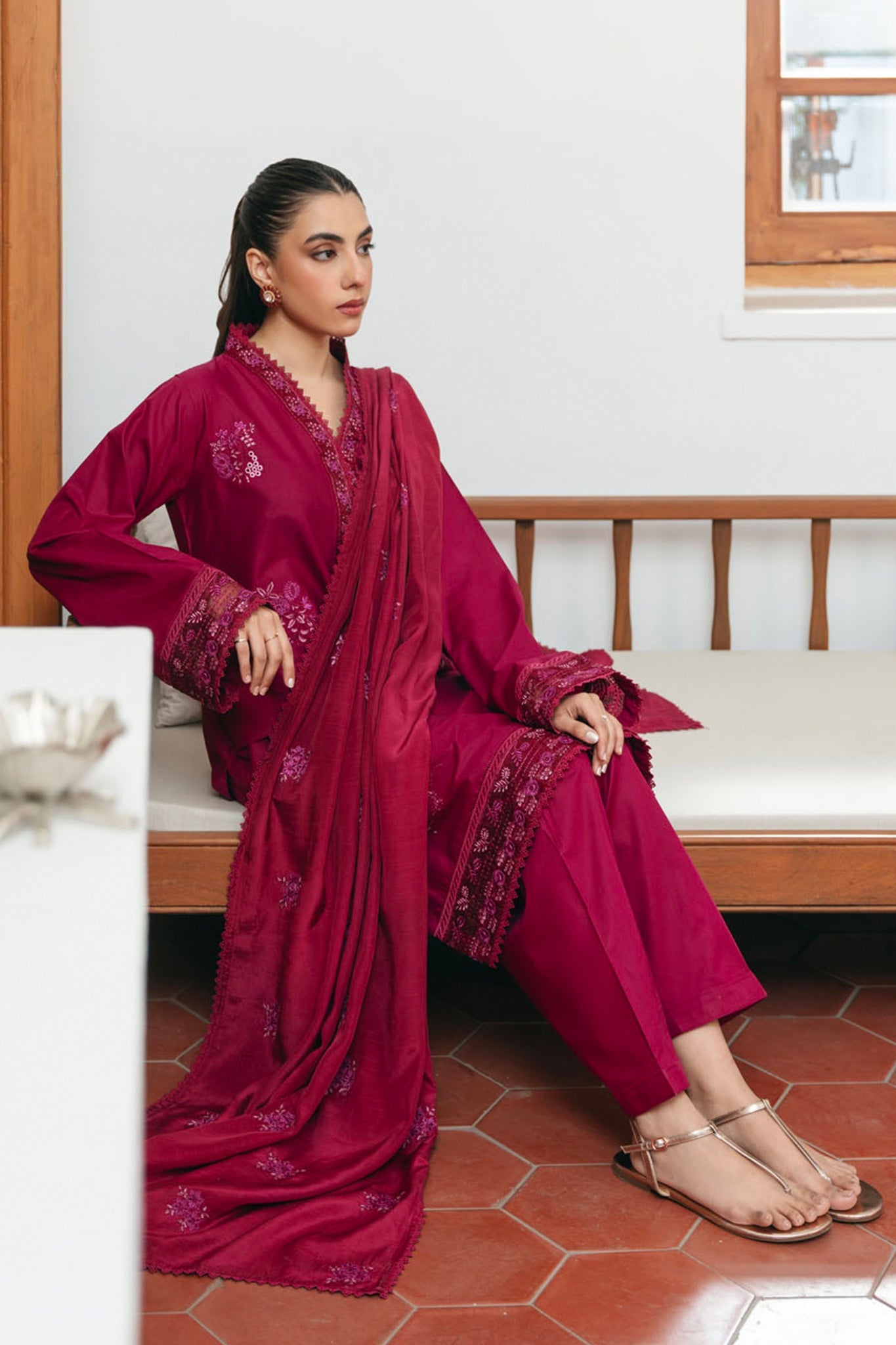 Spring Edit'25 By Mannat Clothing Stitched Collection-Carnation