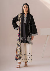 Meerak Stitched 3 Piece Emb Cotton Lawn Suit-2