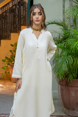 Tng By Md Solid Co Ords Collection-Mizaaj Off White
