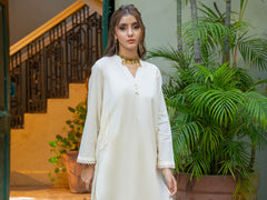 Tng By Md Solid Co Ords Collection-Mizaaj Off White