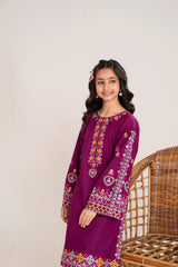 Khayat Stitched 2 Piece Embroidered Kids Winter Collection'2025-Purora
