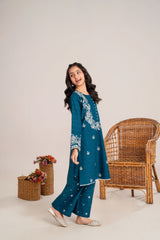 Khayat Stitched 2 Piece Embroidered Kids Winter Collection'2025-Ivoria