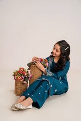 Khayat Stitched 2 Piece Embroidered Kids Winter Collection'2025-Ivoria