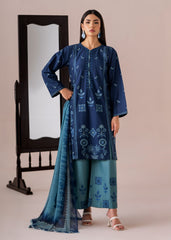 Meerak Stitched 3 Piece Emb Cotton Lawn Suit-1