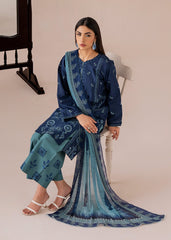 Meerak Stitched 3 Piece Emb Cotton Lawn Suit-1