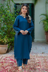 Tng By Md Solid Co Ords Collection-Leher Dark Blue