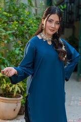 Tng By Md Solid Co Ords Collection-Leher Dark Blue
