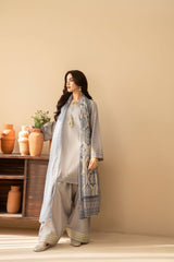 Tiraz Stitched 3 Piece Summer Suit-Zohal