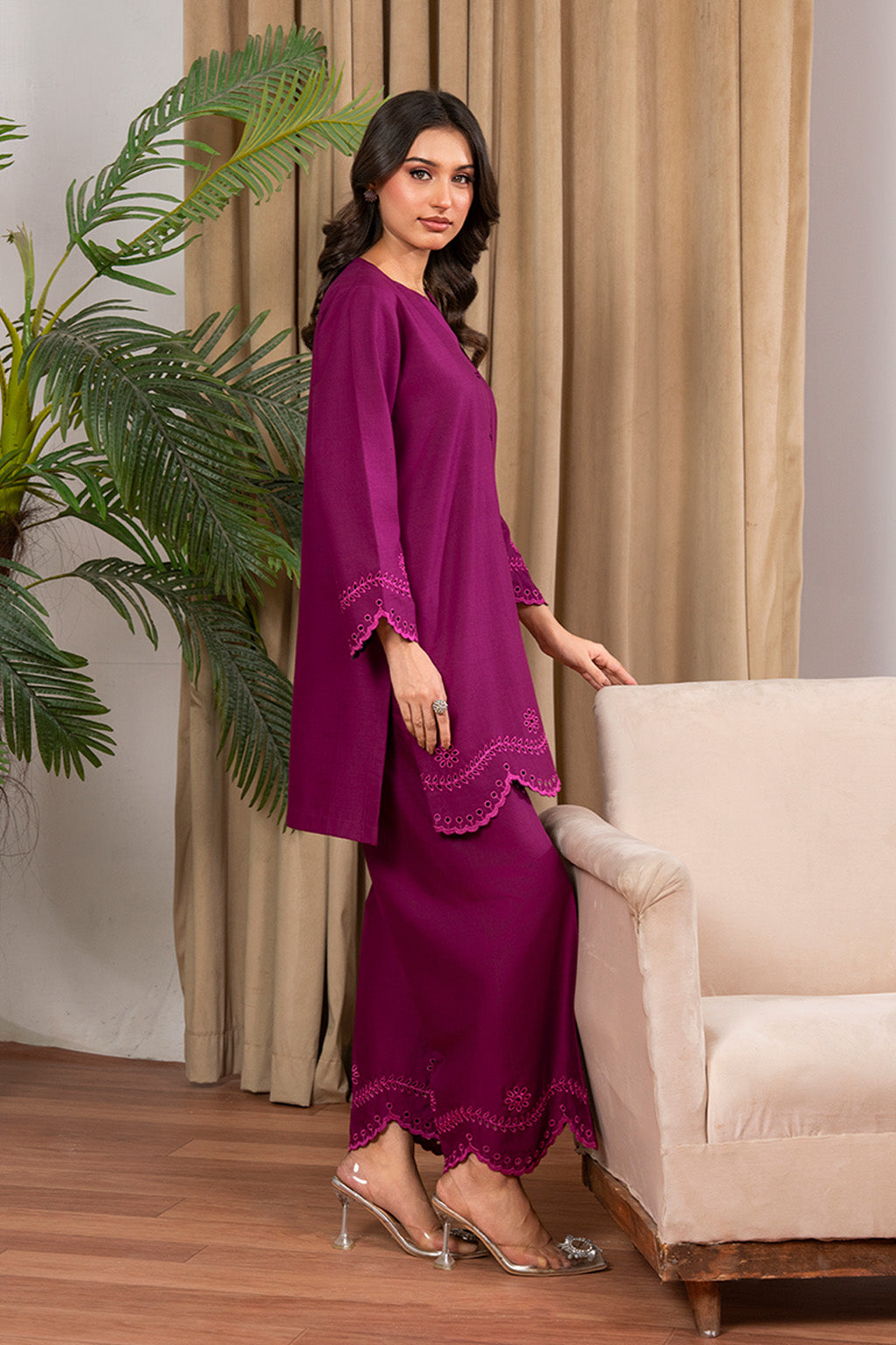 Solarie By Meeral Stitched 2 Piece Lawn Collection'2025-COR-009