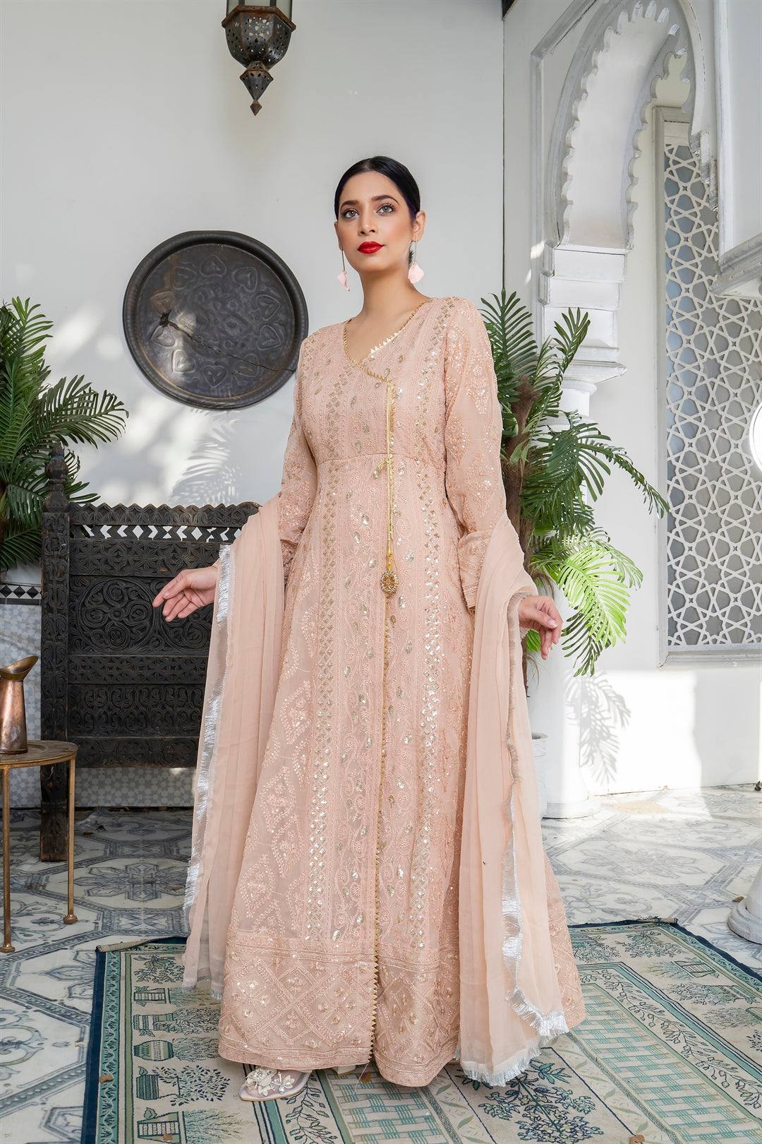 Manahils Stitched Formals Kurti 099